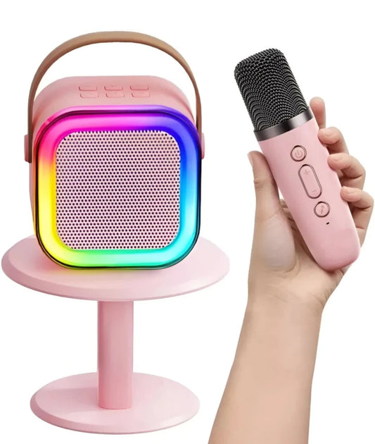 Wireless Trending Bluetooth Party Mini Speaker with Wireless Mic & RGB Lights