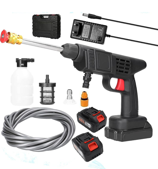 Portable Professional High Pressure Car washer : Rechargeable & Effortless Cleaning